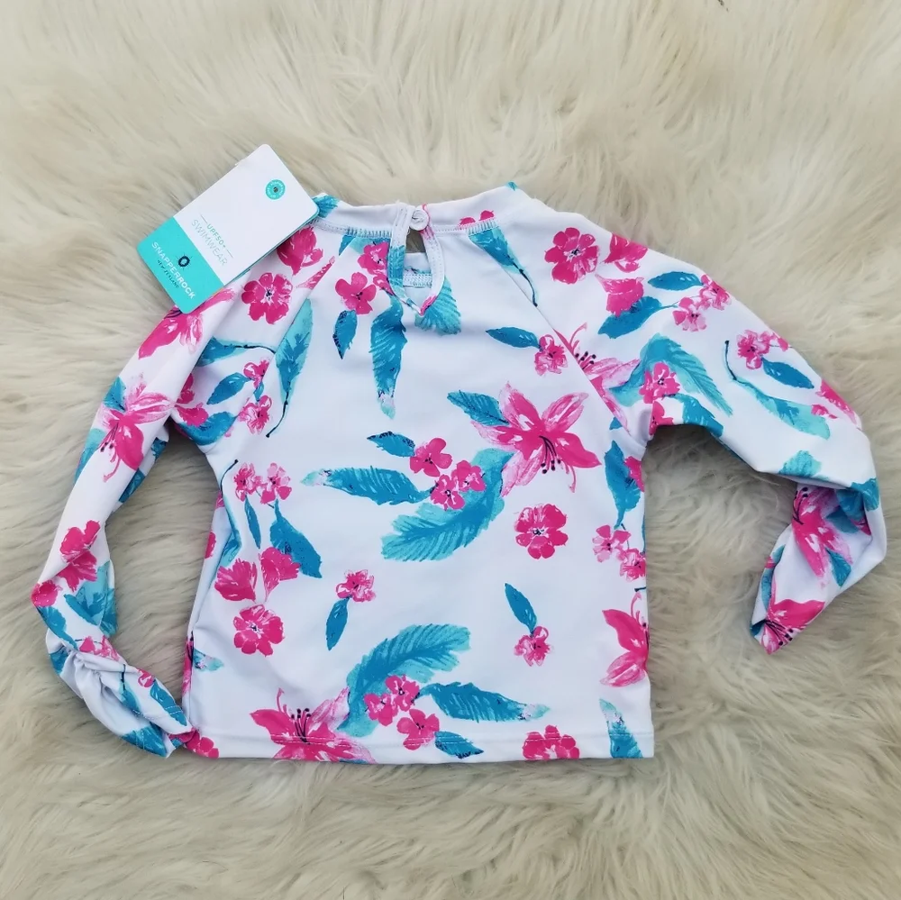 NWT Snapper Rock Fuschia Lily Ruffle Set
